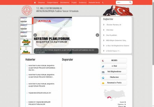 ANTALYA / GAZİPAŞA - Fadime Tuncer Ortaokulu