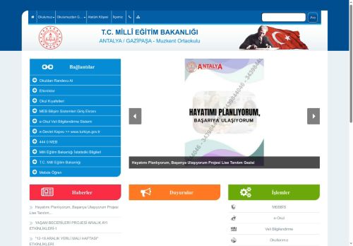 ANTALYA / GAZİPAŞA - Muzkent Ortaokulu