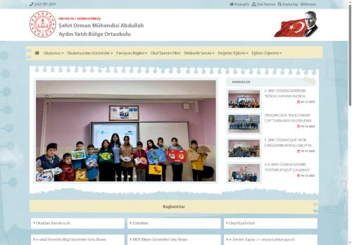 ANTALYA / GÜNDOĞMUŞ - Şehit Orman Mühendisi Abdullah Aydın Yatılı Bölge Ortaokulu