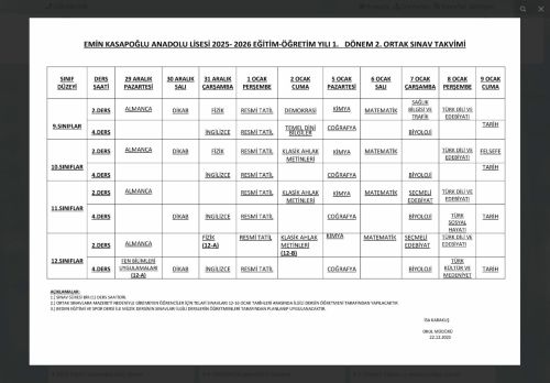 ANTALYA / KAŞ - Emin Kasapoğlu Çok Programlı Anadolu Lisesi