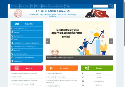 ANTALYA / KAŞ - Kasaba Şehit Yusuf Polat Yatılı Bölge Ortaokulu