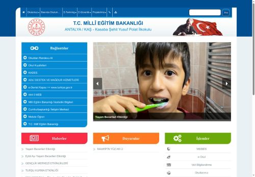 ANTALYA / KAŞ - Kasaba Şehit Yusuf Polat İlkokulu