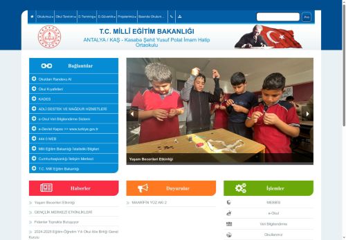 ANTALYA / KAŞ - Kasaba Şehit Yusuf Polat İmam Hatip Ortaokulu