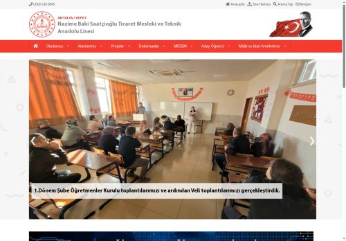 ANTALYA / KEPEZ - Nazime Baki Saatçioğlu Ticaret Mesleki ve Teknik Anadolu Lisesi