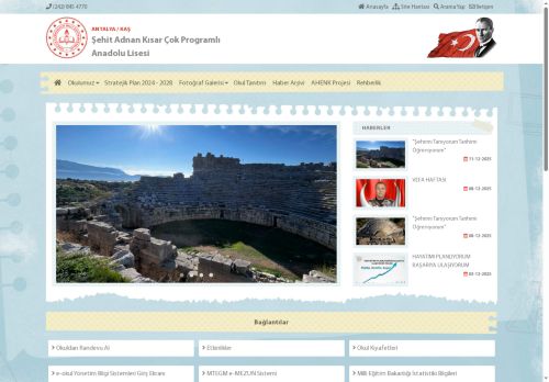 ANTALYA / KAŞ - Şehit Adnan Kısar Çok Programlı Anadolu Lisesi