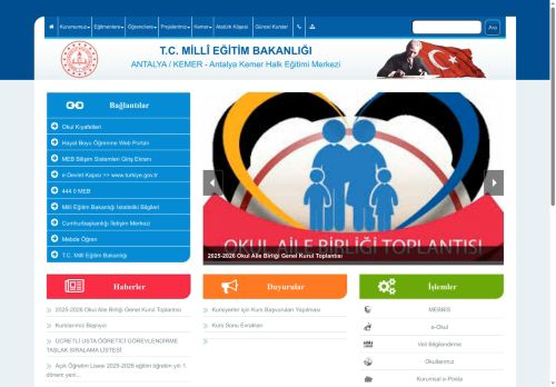 ANTALYA / KEMER - Antalya Kemer Halk Eğitimi Merkezi