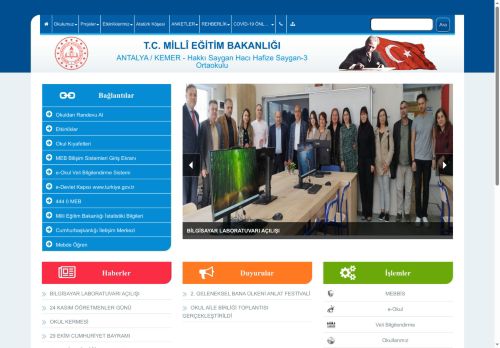 ANTALYA / KEMER - Hakkı Saygan Hacı Hafize Saygan-3 Ortaokulu