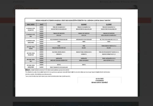 ANTALYA / KEPEZ - Düden Mesleki ve Teknik Anadolu Lisesi