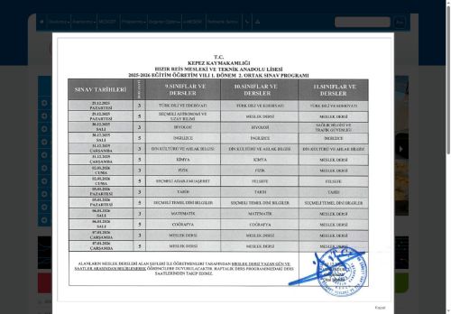 ANTALYA / KEPEZ - Hızır Reis Ticaret Mesleki ve Teknik Anadolu Lisesi