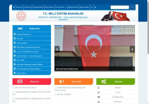 ANTALYA / MANAVGAT - Çakış Şehit Mustafa Şen Ortaokulu