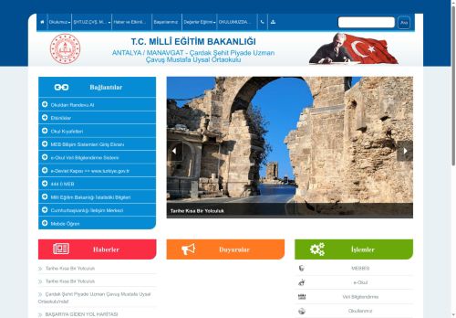 ANTALYA / MANAVGAT - Çardak Şehit Piyade Uzman Çavuş Mustafa Uysal Ortaokulu