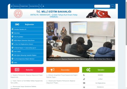 ANTALYA / MANAVGAT - Çolaklı Yahya Kurt İmam Hatip Ortaokulu