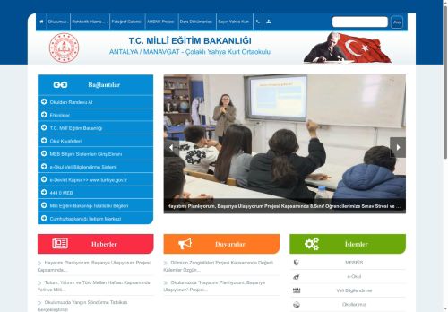 ANTALYA / MANAVGAT - Çolaklı Yahya Kurt Ortaokulu