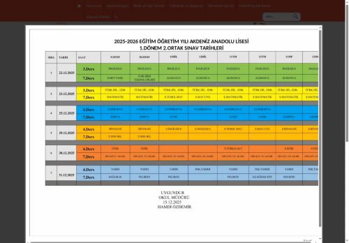 ANTALYA / KONYAALTI - Akdeniz Anadolu Lisesi