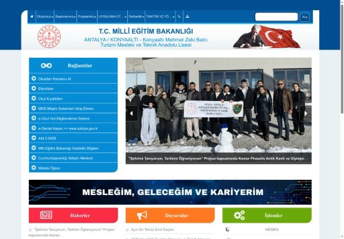 ANTALYA / KONYAALTI - Konyaaltı Mehmet Zeki Balcı Turizm Mesleki ve Teknik Anadolu Lisesi