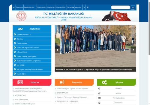 ANTALYA / KONYAALTI - Muhittin Mustafa Böcek Anadolu Lisesi