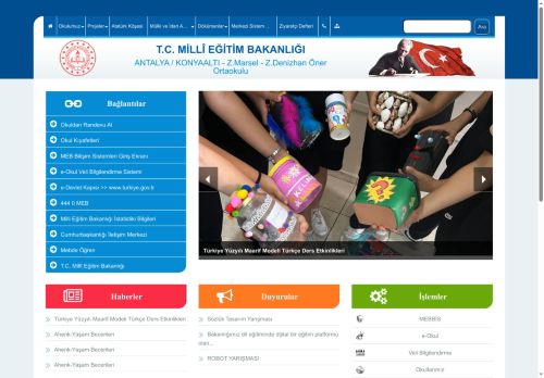 ANTALYA / KONYAALTI - Z.Marsel - Z.Denizhan Öner Ortaokulu