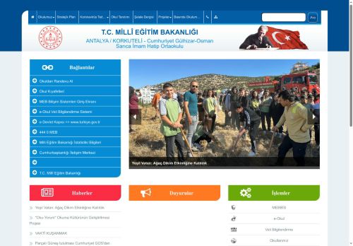 ANTALYA / KORKUTELİ - Cumhuriyet Gülhizar-Osman Sarıca İmam Hatip Ortaokulu