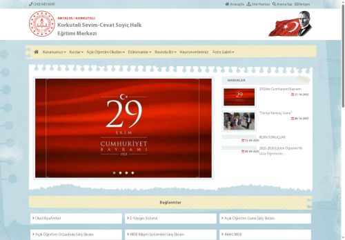 ANTALYA / KORKUTELİ - Korkuteli Sevim-Cevat Soyiç Halk Eğitimi Merkezi