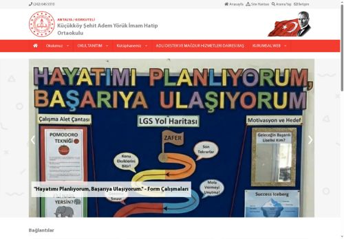 ANTALYA / KORKUTELİ - Küçükköy Şehit Adem Yörük İmam Hatip Ortaokulu