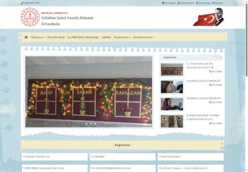ANTALYA / KORKUTELİ - Sülekler Şehit Semih Aldemir Ortaokulu
