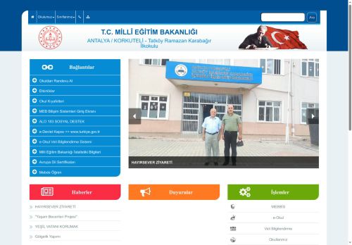 ANTALYA / KORKUTELİ - Tatköy Ramazan Karabağır İlkokulu