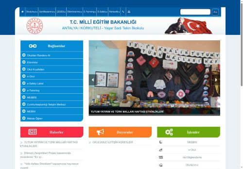 ANTALYA / KORKUTELİ - Yaşar Sadi Tekin İlkokulu