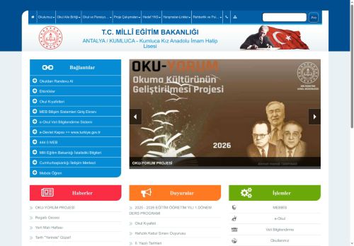 ANTALYA / KUMLUCA - Kumluca Kız Anadolu İmam Hatip Lisesi