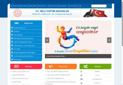 ANTALYA / KUMLUCA - 80. Yıl Beykonak İlkokulu