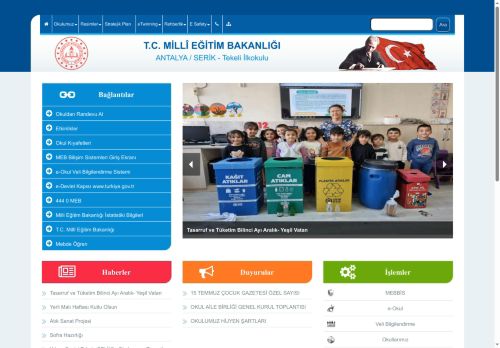 ANTALYA / SERİK - Tekeli İlkokulu