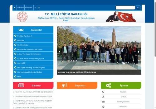 ANTALYA / SERİK - Gebiz Şehit Abdullah Kara Anadolu Lisesi