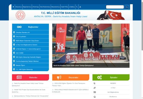 ANTALYA / SERİK - Serik Kız Anadolu İmam Hatip Lisesi
