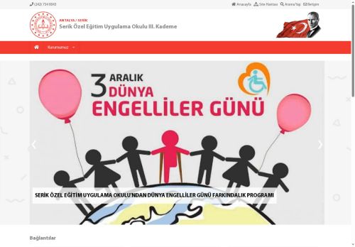 ANTALYA / SERİK - Serik Özel Eğitim Uygulama Okulu III. Kademe