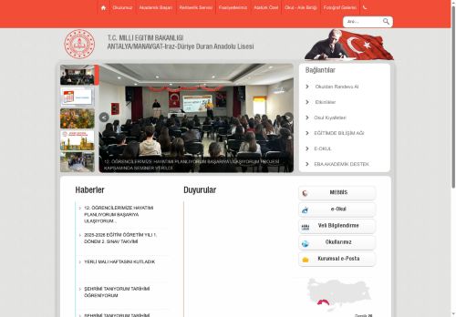 ANTALYA / MANAVGAT - Iraz-Düriye Duran Anadolu Lisesi