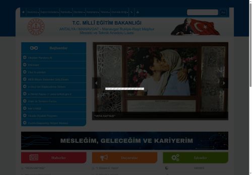 ANTALYA / MANAVGAT - Manavgat Rukiye-Raşit Meşhur Mesleki ve Teknik Anadolu Lisesi