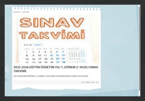 ANTALYA / MANAVGAT - Manavgat Taşağıl Anadolu Lisesi