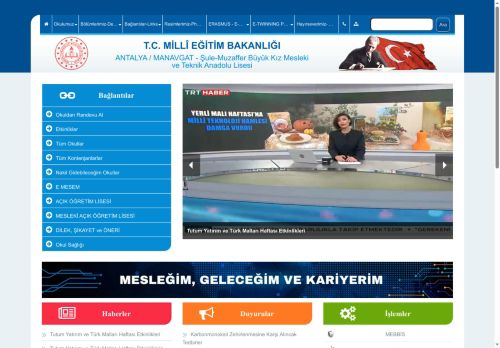 ANTALYA / MANAVGAT - Şule-Muzaffer Büyük Kız Mesleki ve Teknik Anadolu Lisesi