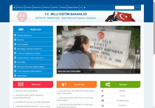 ANTALYA / MANAVGAT - Şehit Mehmet Koparan Ortaokulu