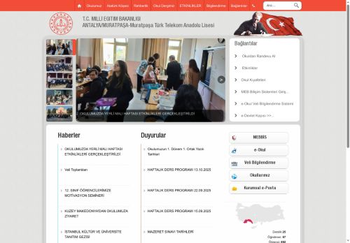 ANTALYA / MURATPAŞA - Muratpaşa Türk Telekom Anadolu Lisesi
