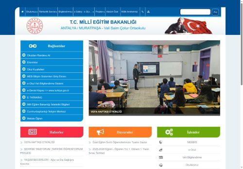 ANTALYA / MURATPAŞA - Vali Saim Çotur Ortaokulu