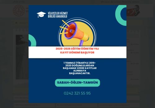 ANTALYA / MURATPAŞA - Vilayetler Hizmet Birliği Anaokulu