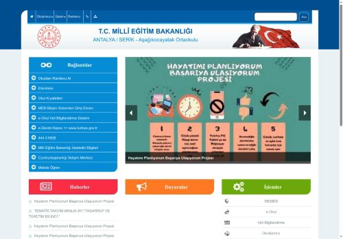 ANTALYA / SERİK - Aşağıkocayatak Ortaokulu