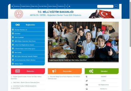 ANTALYA / SERİK - Boğazkent Nurten Turan Kilit Ortaokulu