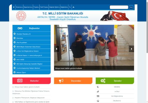 ANTALYA / SERİK - Çandır Şehit Öğretmen Mustafa Saadettin Küçük Ortaokulu