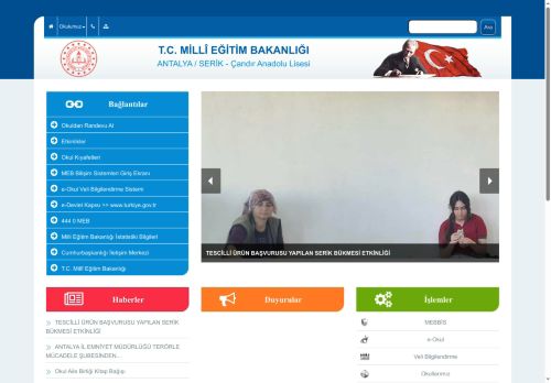 ANTALYA / SERİK - Çandır Anadolu Lisesi