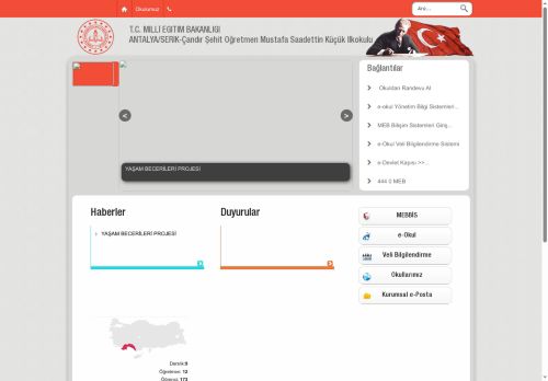 ANTALYA / SERİK - Çandır Şehit Öğretmen Mustafa Saadettin Küçük İlkokulu