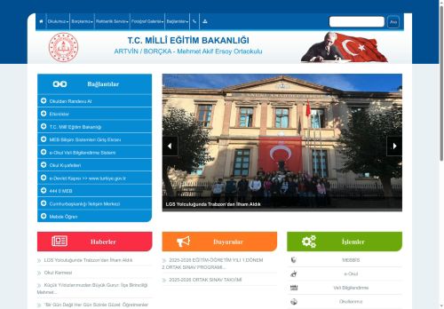 ARTVİN / BORÇKA - Mehmet Akif Ersoy Ortaokulu