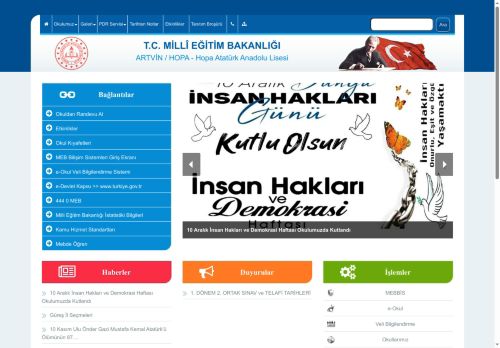 ARTVİN / HOPA - Hopa Atatürk Anadolu Lisesi