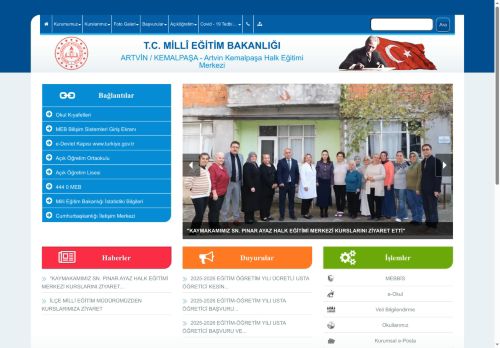 ARTVİN / KEMALPAŞA - Artvin Kemalpaşa Halk Eğitimi Merkezi