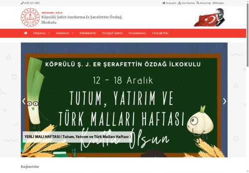 ARDAHAN / GÖLE - Köprülü Şehit Jandarma Er Şerafettin Özdağ İlkokulu